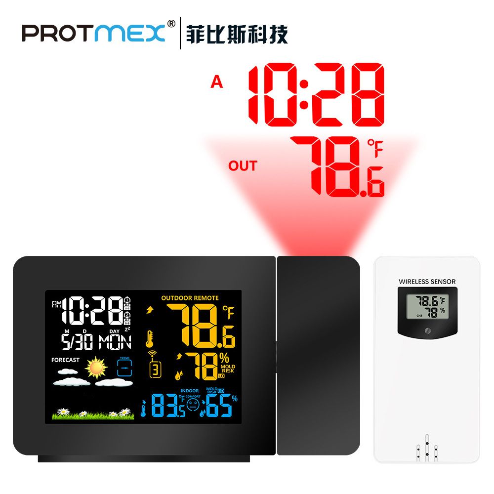 Clock radio with weather display coldamela