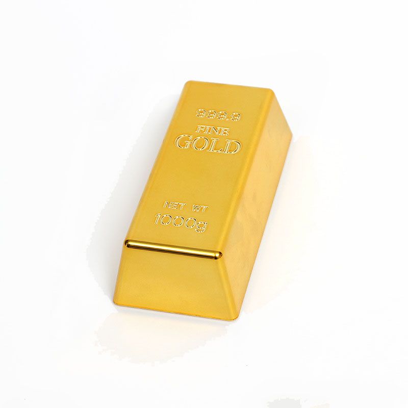 Plastic Gold Bar Gold Bullion Party Decoration Movie Prop Novelty Gift