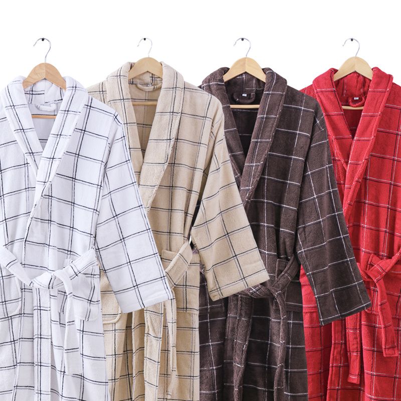 long cotton dressing gown