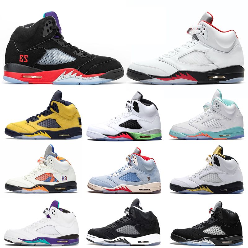 Fire Red 5s Men Basketball Shoes 5 Top 3 Grape Aqua Suede Blue Red Trophy Room Laney Oreo Wings Mens Trainers Sports Sneakers From Cheap Jd Store 46 84 Dhgate Com