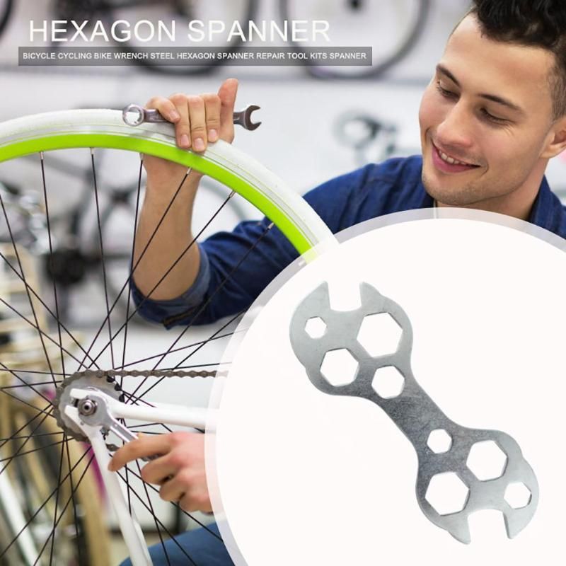 15 In 1 Repair Tool Multi Function MTB Bike Bicycle Steel Wrench Hexagon Spanner