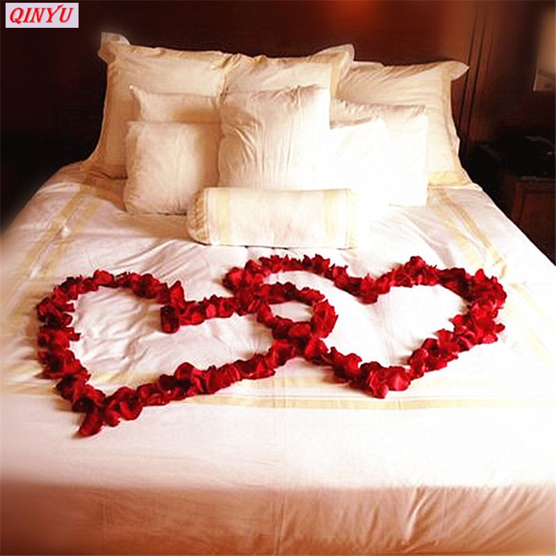 2020 Wedding Decoration Rose Petals Romantic Artificial Silk