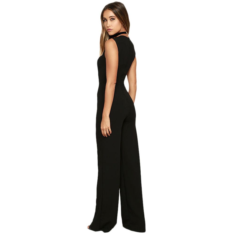 black pantsuit romper