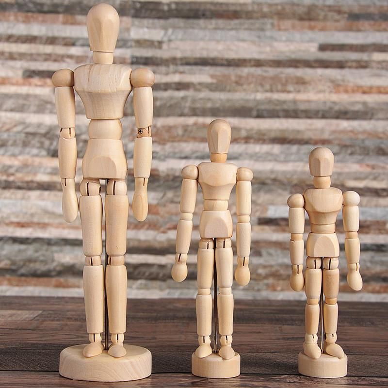 wooden action figures