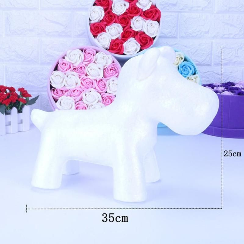 VALICLUD 2 Piezas de Espuma de Poliestireno Formas de Oso Moldes Blanco Diy Artesan/ía Espuma Oso Modelado para Arreglos Florales Boda Fiesta de Navidad