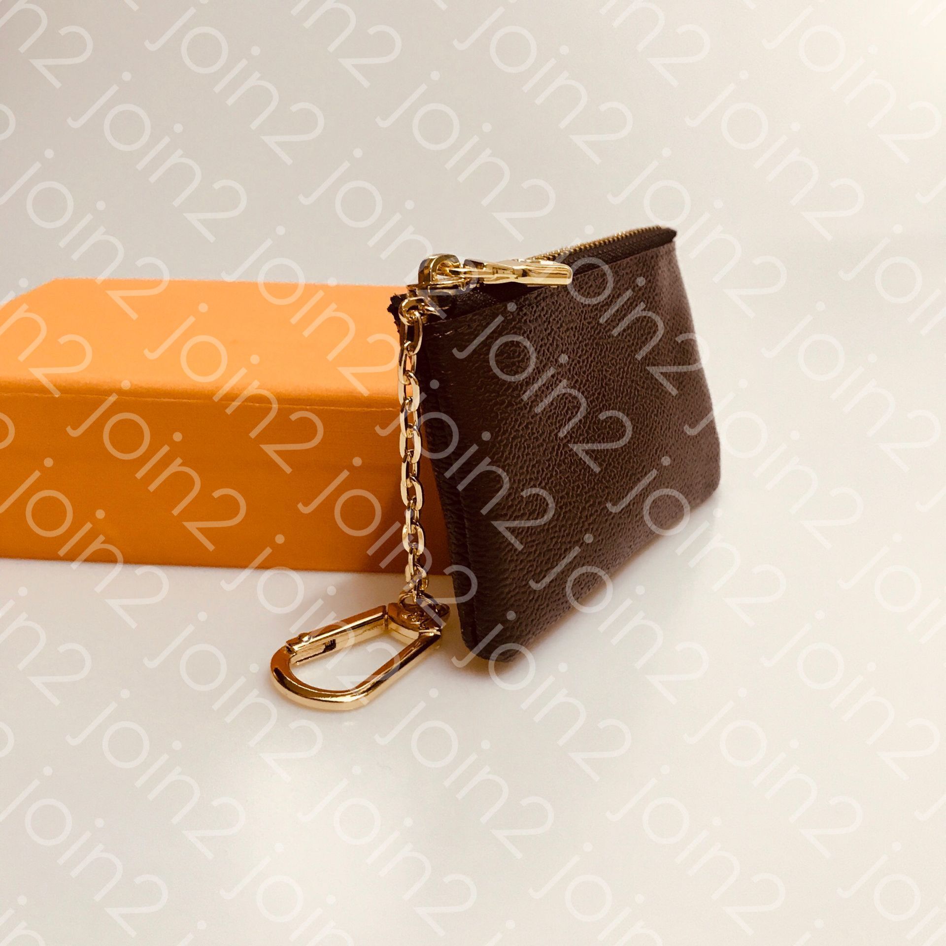 KEY POUCH M62650 POCHETTE CLES Designer Fashion Womens Mens Key Ring Credit  Card Holder Coin Purse Luxury Mini Wallet Bag Charm Brown Canvas From  Join2, $22.26