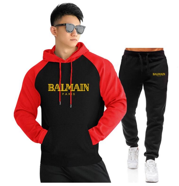 GuiSoHn Chándales para Hombre One Piece Chaqueta Hombre Cremallera Sin Capucha Tracksuits Sweatshirt Men Jacket Pants For Men