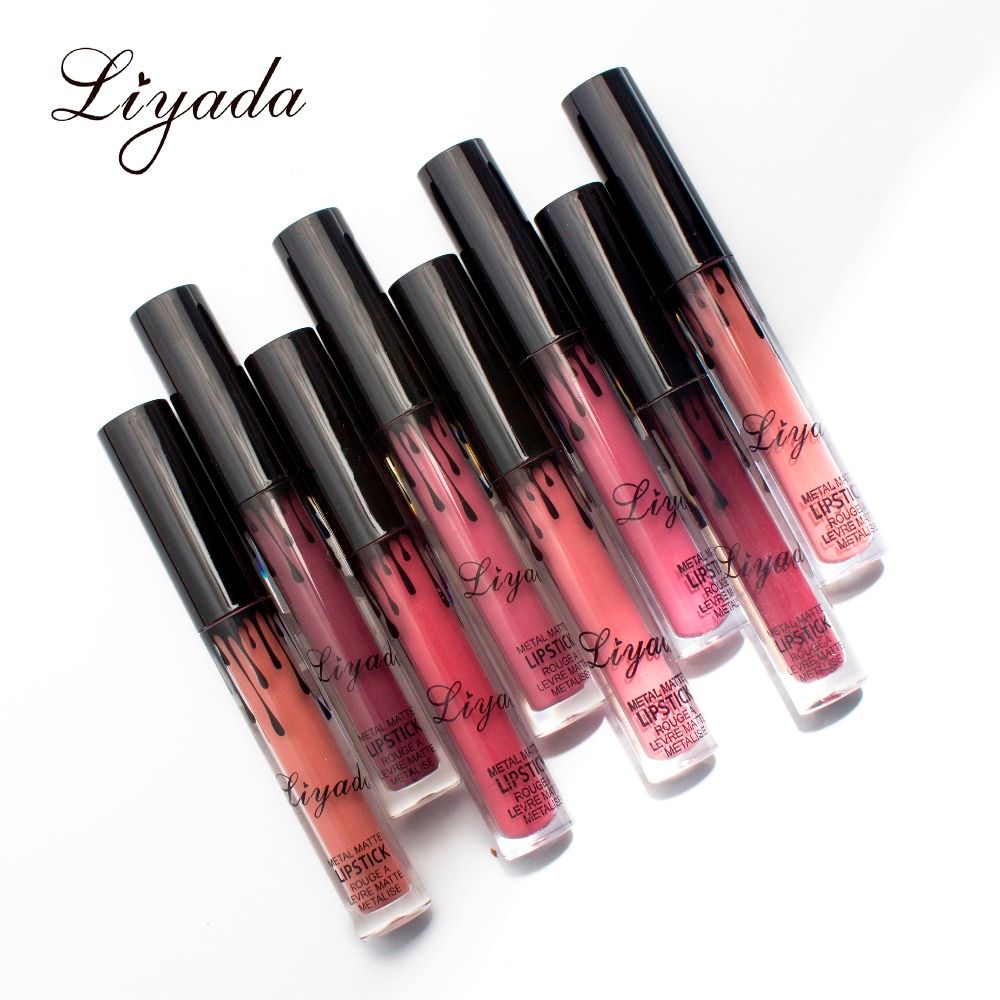 Acheter Maquiage Liyada Marque Rouge à Lèvres Mat Imperméable Longue Durée Liquide Rouge à Lèvres Mat Brillant à Lèvres Nude Nutritious Velvet Lèvres