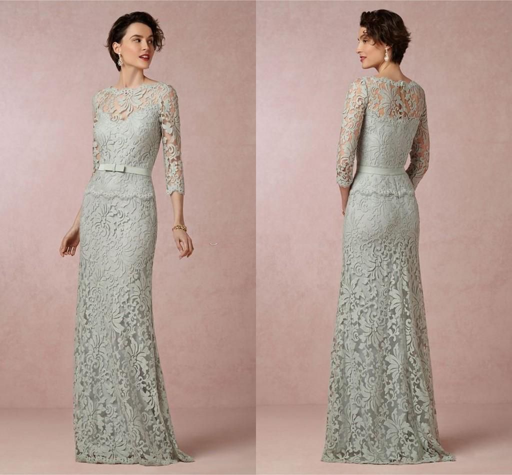 sage mother of bride dress