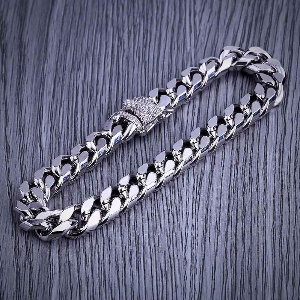 10mm 7inch White Gold