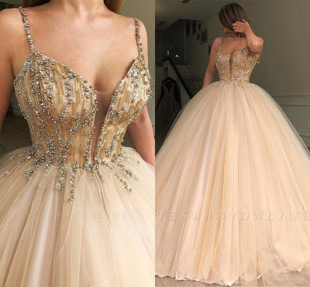 tulle ball gown prom