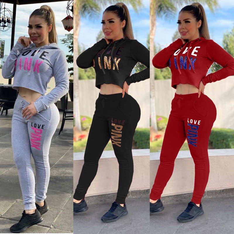 hoodie tracksuit set womens