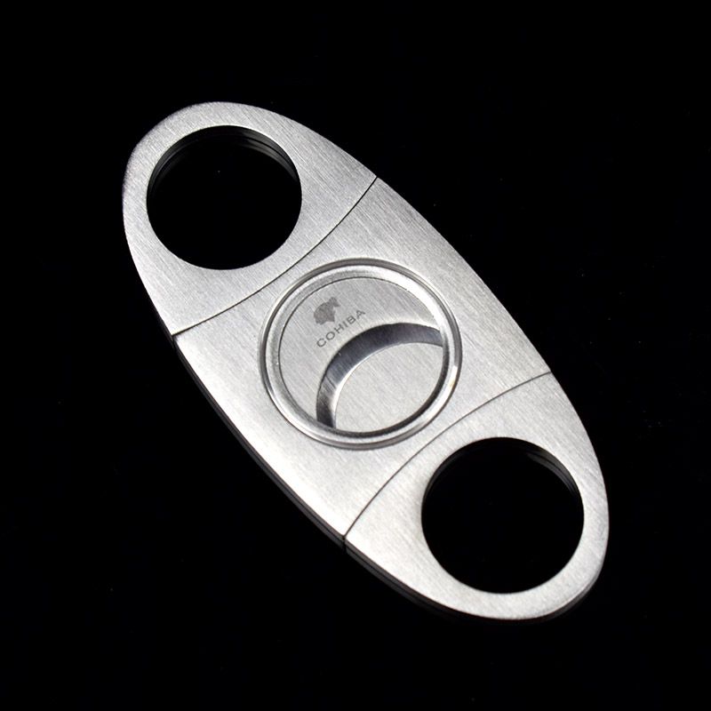 110x64x20mm Cohiba Stainless Steel Cigar Cutter Portable For Smoker Gift Box