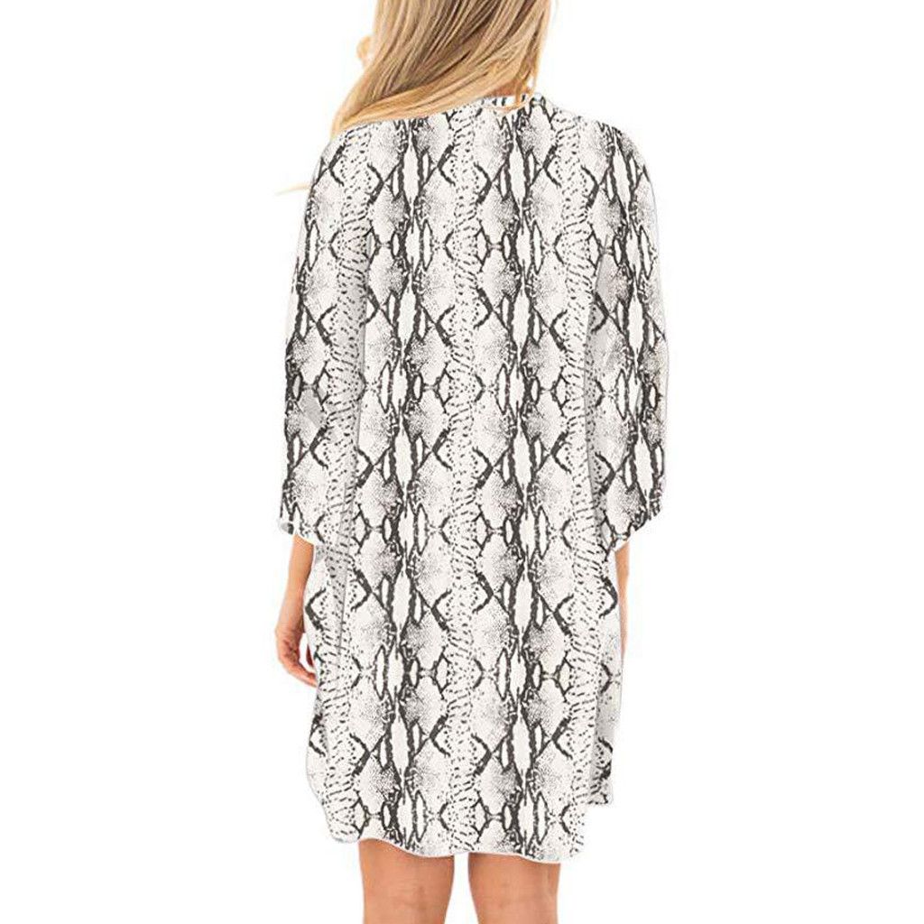 snake print beach cover up