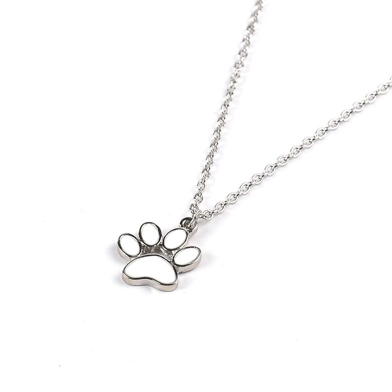 Whole 10 Animal Printed Bear Paw Love Heart Shape Necklace Pet Dog Pendant Paper Cut Foot Print Jewelry Snowflake Gold - Bear Paw Print Pendant Whole 10 Animal Printed Bear Paw Love Heart Shape Necklace Pet Dog Pendant Paper Cut Foot Print Jewelry Snowflake Gold - Bear Paw Print Pendant
