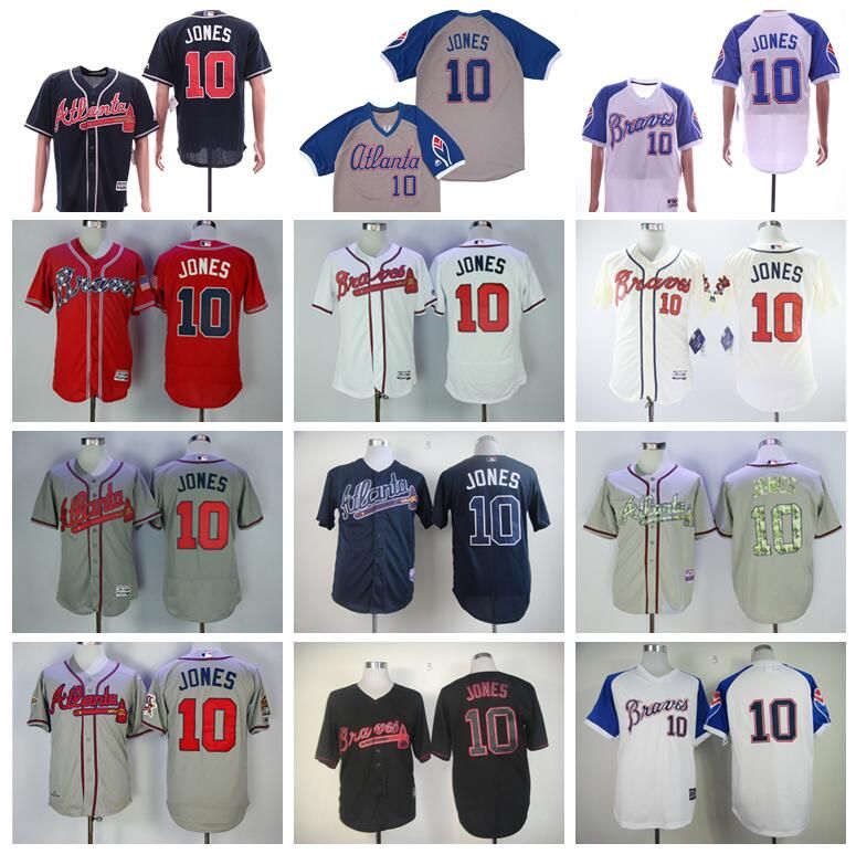 chipper jones red jersey