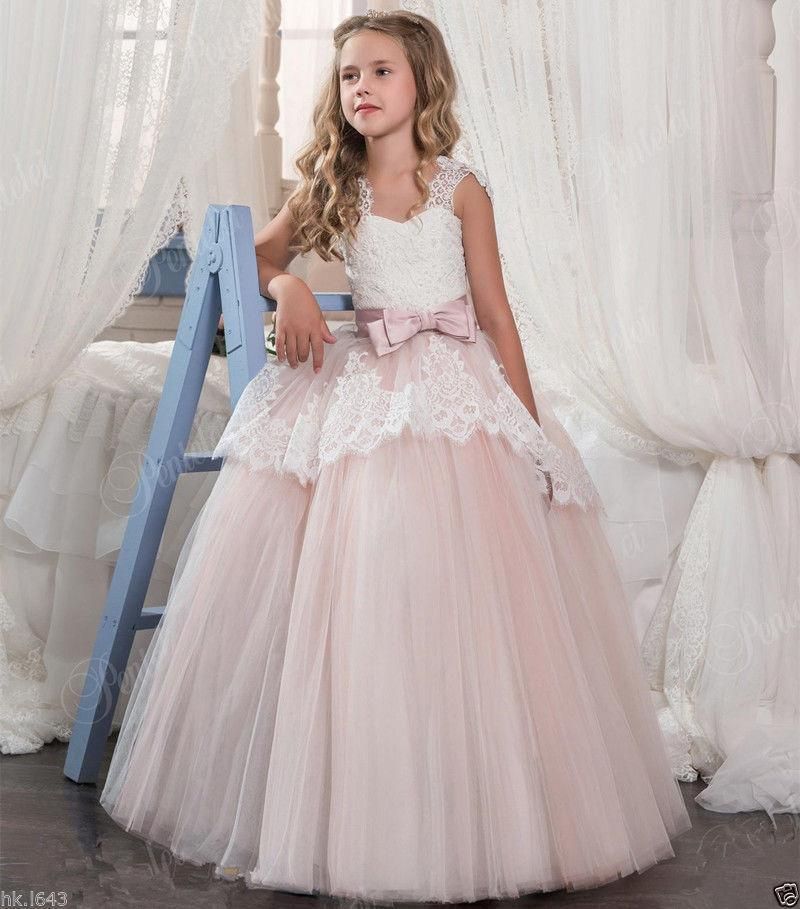 Flower Girl Dresses for Wedding Bridesmaids Prom BallGown Pageant Party Birthday