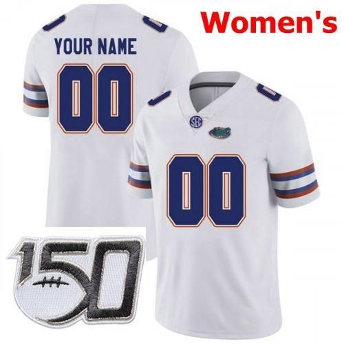 Gators Womens White mit 150. Patch