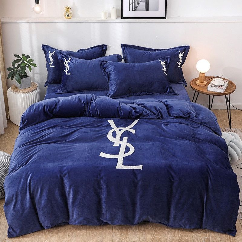 Navy Blue Fashion Bed Cover New Style Bedding Covers Sets Spring