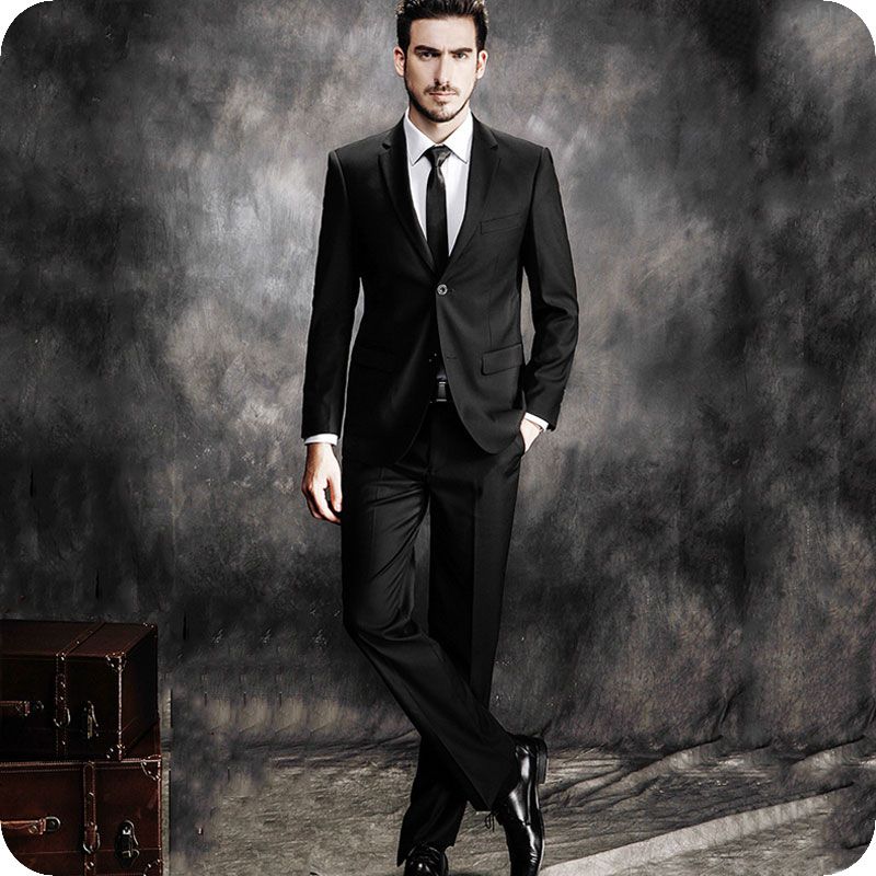 Compra Formal Negro Smoking Del Novio Hombres Trajes De Boda Slim Fit Trajes  De Hombre Capa + Pantalones Traje Hombre Hombre Trajes Terno Masculino  Barato | Entrega Rápida Y Calidad | DHgate