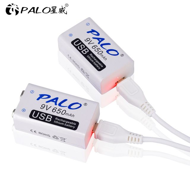 Rechargeable Batteries Palo 2 9v 6f22 Usb Lithium Rechargeable Battery 9 Volt 650mah Li Ion Li Ion Liion Smart Fast Charging Battery Connectors Battery Desulfator From Battery 888 15 19 Dhgate Com