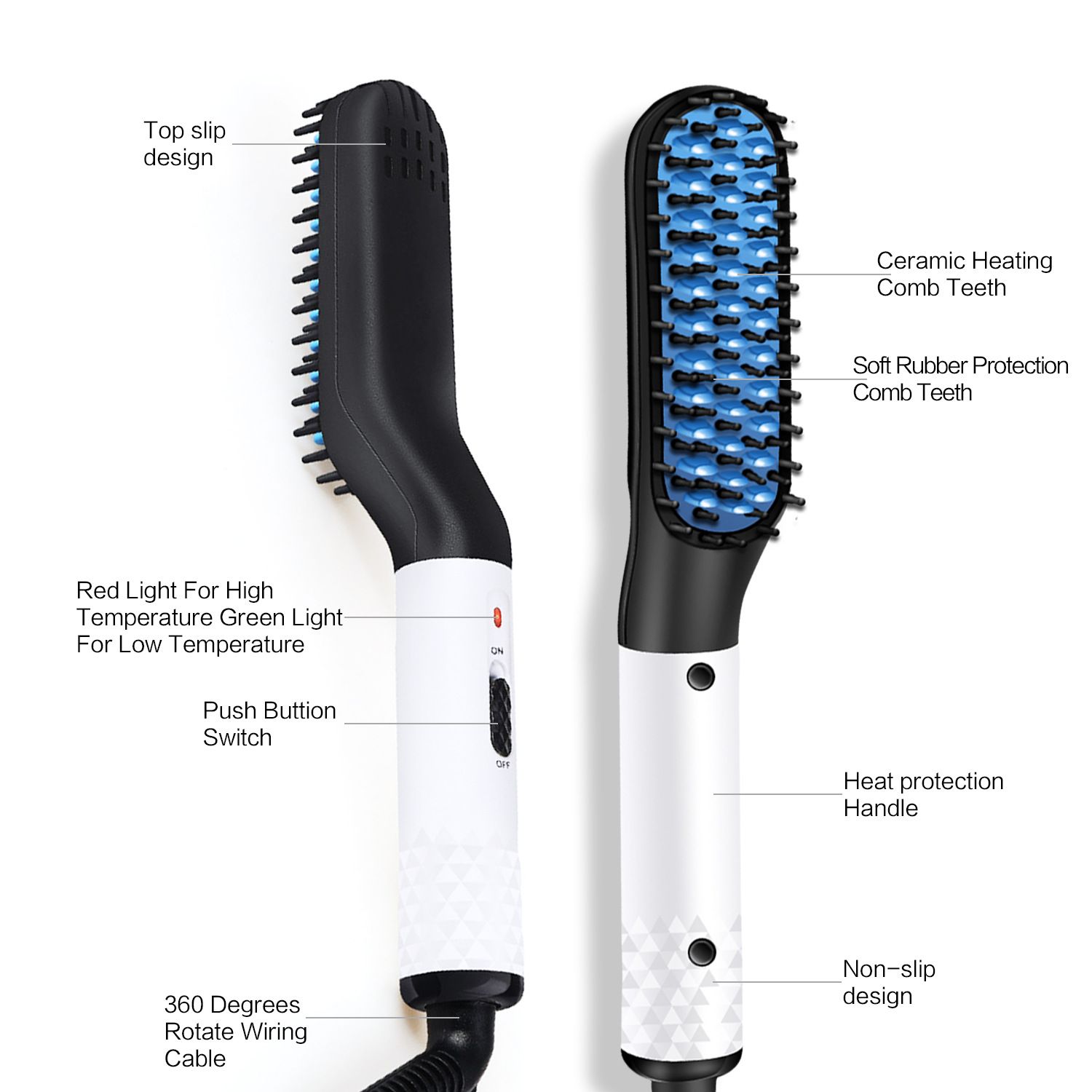 electric hot hair brush