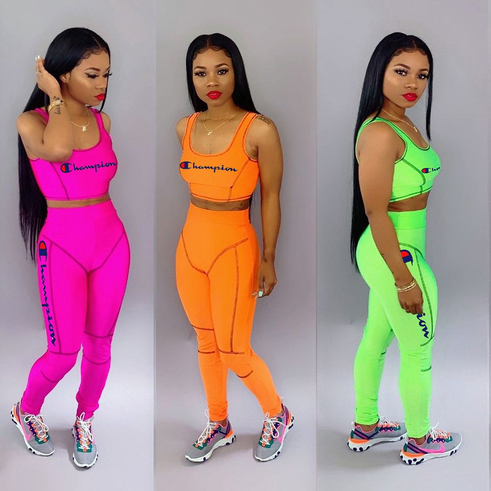 orange champion tracksuit