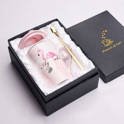 Розовый фламинго + подарочная коробка