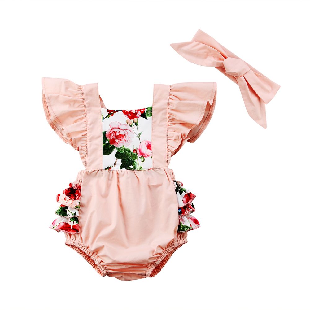 pink flower jumpsuit