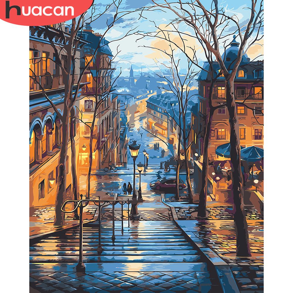 2020 Painting By Numbers Scenery Diy Oil Coloring By Numbers Street Landscape Canvas Paint Art Pictures Home Decor From Shuzhanonline 9 48 Dhgate Com