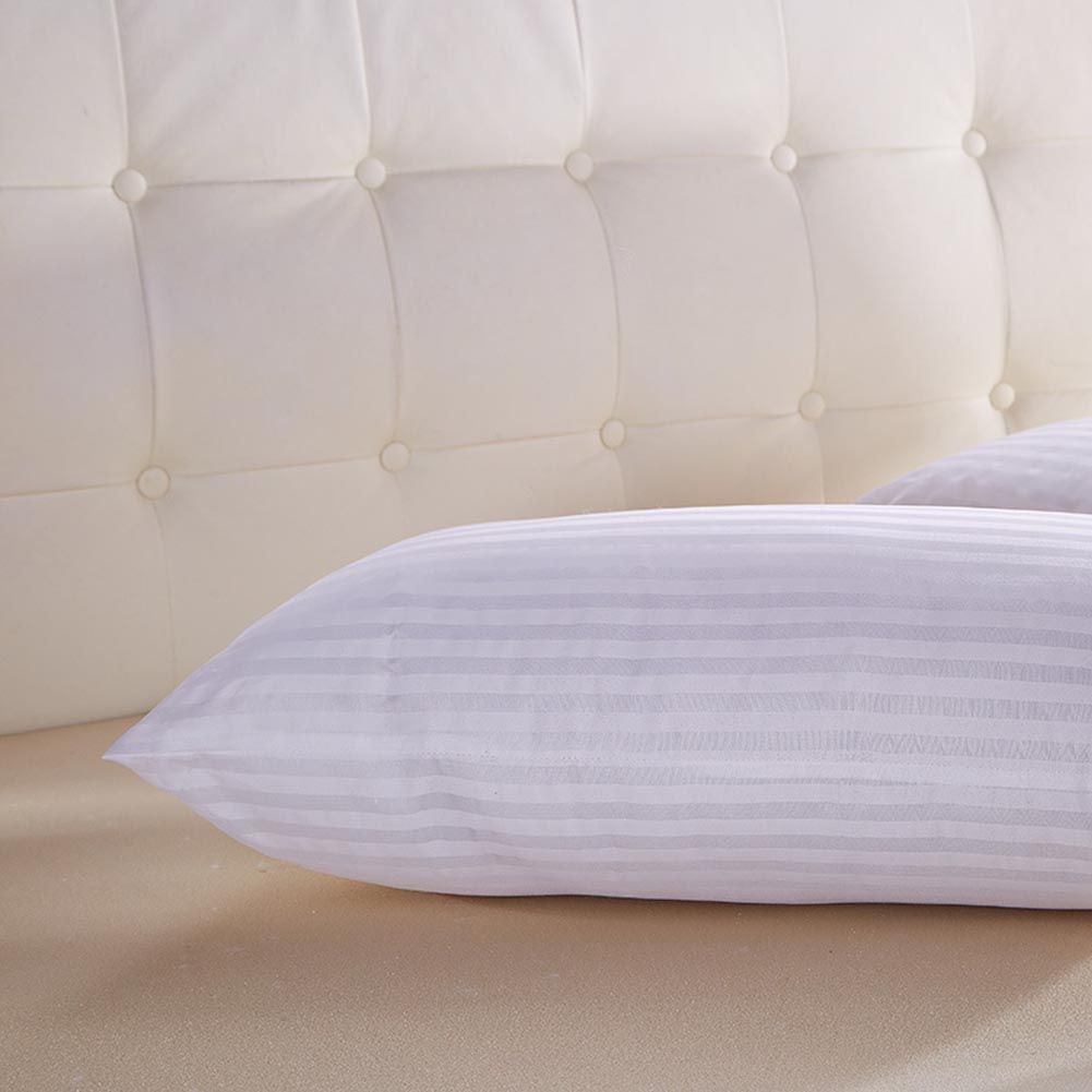 White Solid Cushion Pillow 100 Cotton Filled Pillow Core Down