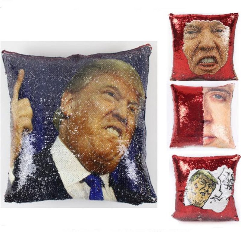 Mermaid Sequin Trump Pillowcase Diy Reversible Pillow Case Magical