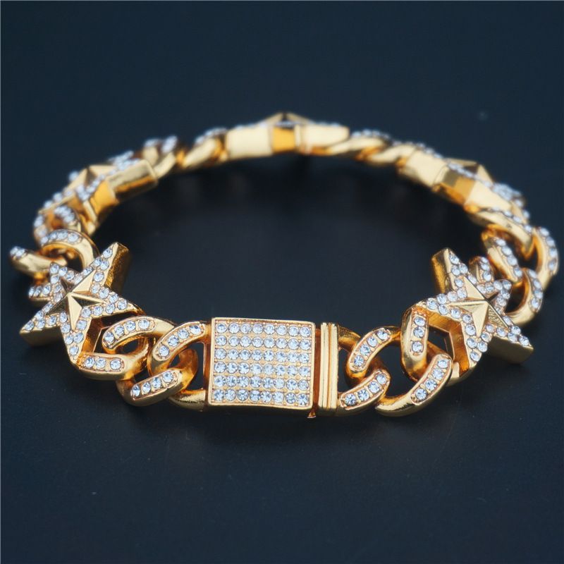 wide rhinestone bracelet