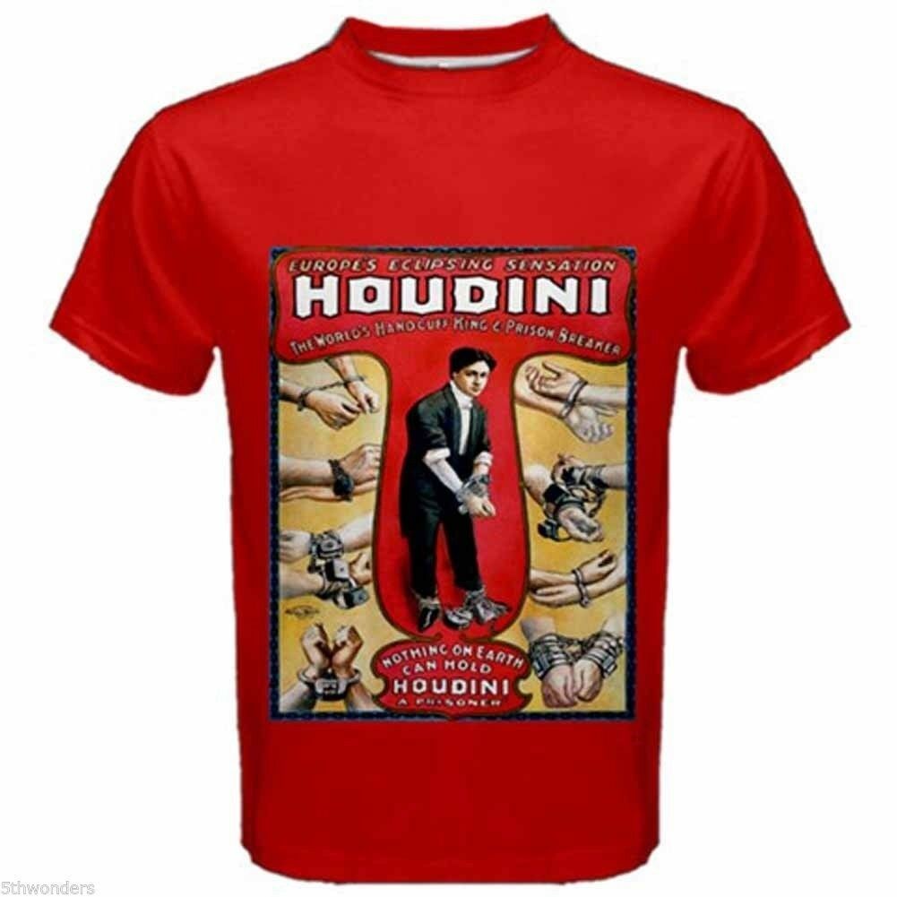 Harry Houdini Master Magician Handcuff King New T Shirt S M L Xl