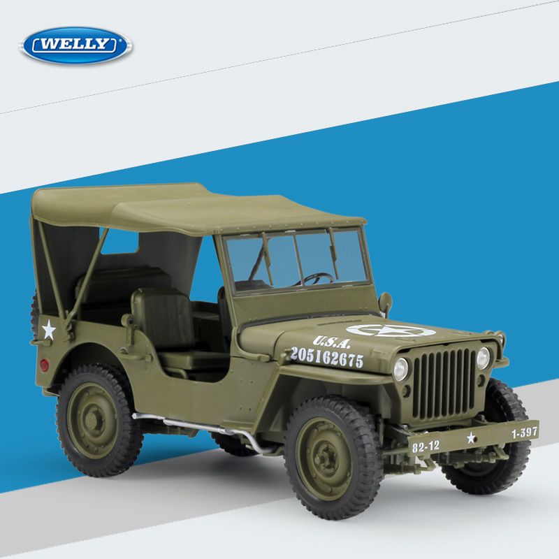 green jeep toy car