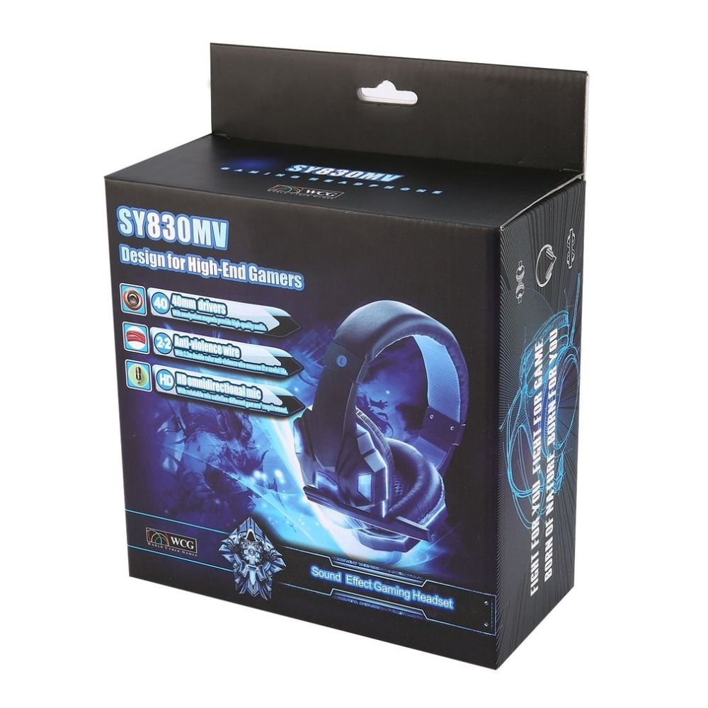 Bulk Order SY830MV Deep Bass Game Headphone Stereo Over Ear Gaming Headset  Headband Earphone With MIC Light For Computer PC Gamer From Candyaaa,  $16.97 | DHgate.Com