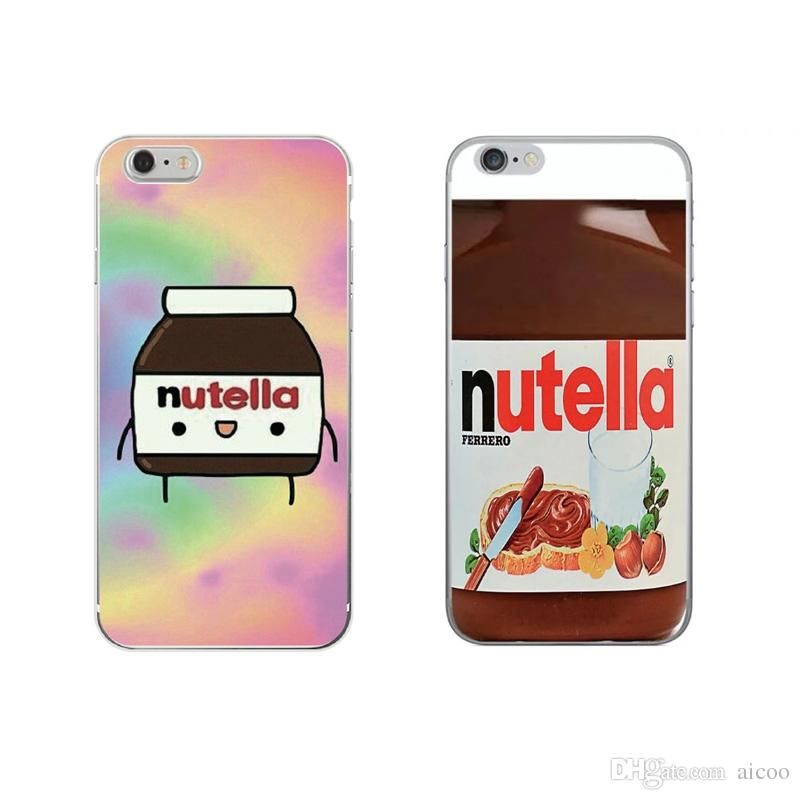 Smartphone Hulle Selber Gestalten Nutella Tapete Kawaii Nette Handy Case Weiche Tpu Abdeckung Fur Iphone X 8 7 6 S Plus Samsung S9 S8 Plus S7 S6 Rand A5 J5 Opp Beutel