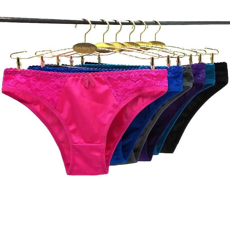 Lote de 20 bragas de bikini de satén para mujer Ropa de para