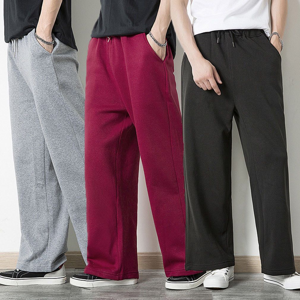 Compra Unisex Hombre Para Mujer Pantalones De Chándal Entrenamiento  Gimnasio Pantalones Cintura Elástica Casual Hombres Pantalones De Pierna  Ancha Pantalones Largos Sueltos Barato | Entrega Rápida Y Calidad |  Es.Dhgate