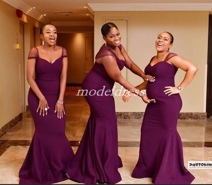 plus size mermaid bridesmaid dresses