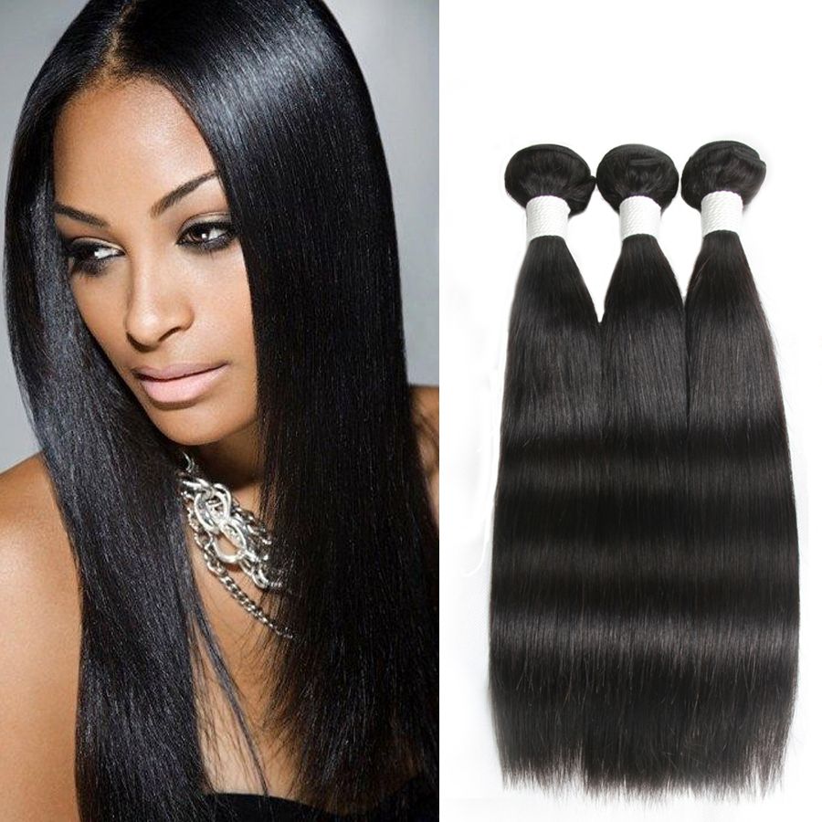 Dressmaker Straight Hair Weave 3 Bundles Unprocessed Brazilian