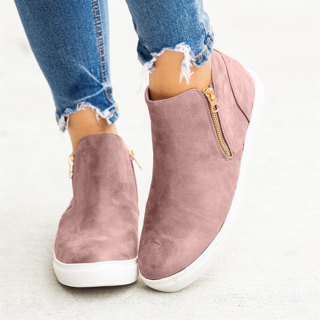 flat casual boots