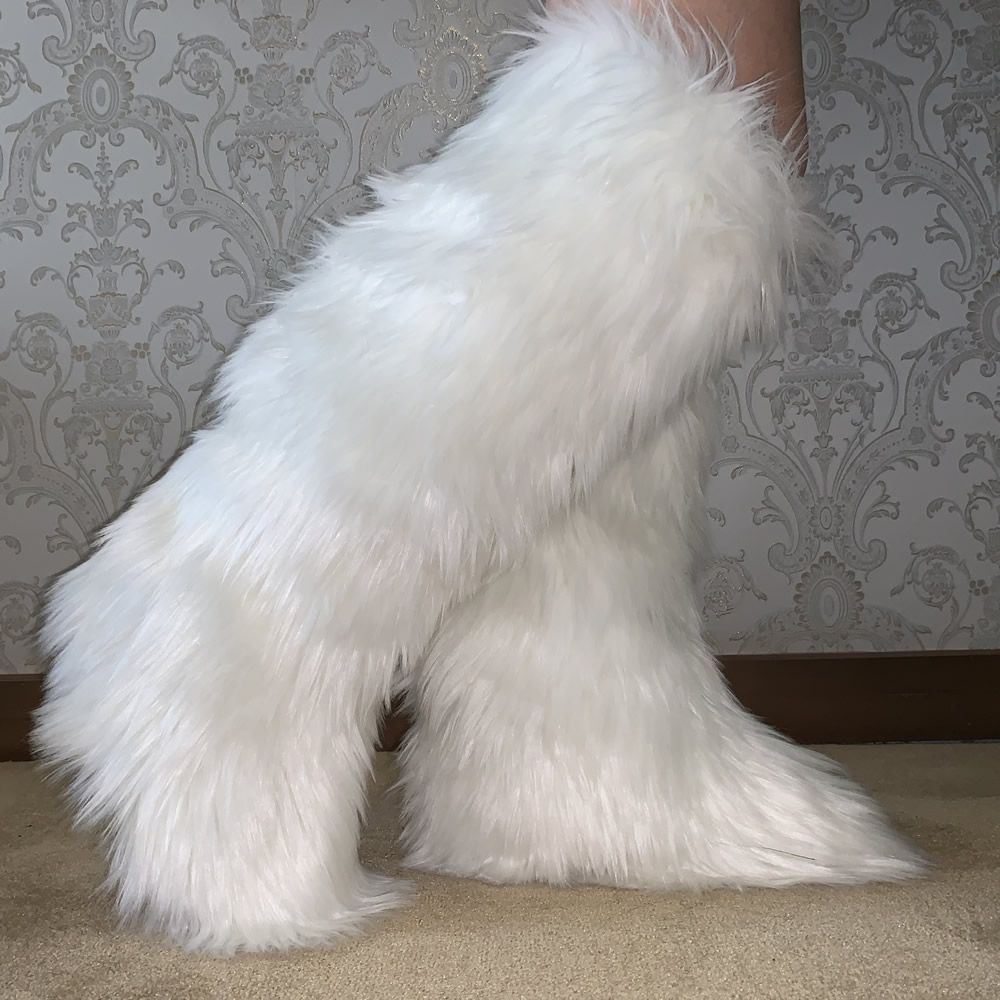 fur snow boots