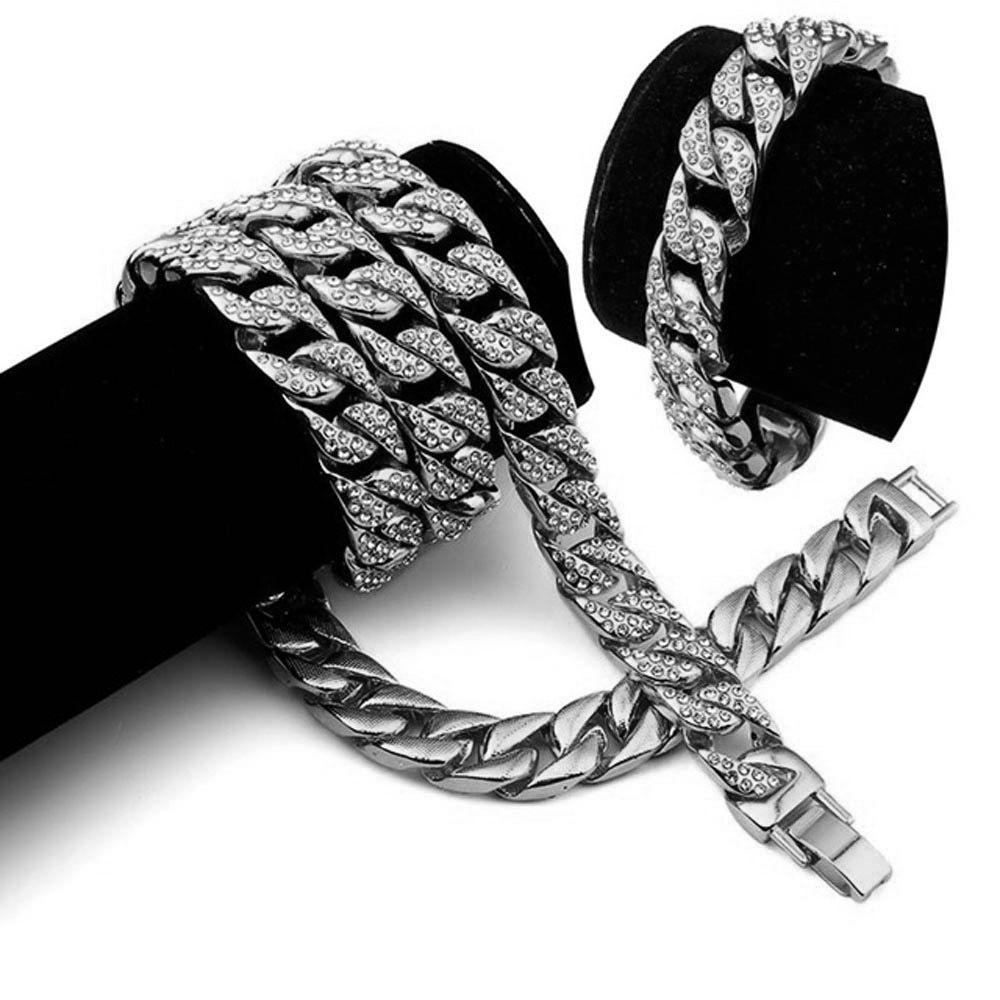 Silver Necklace Bracelet