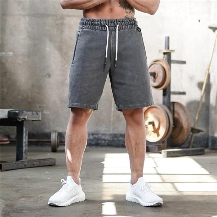 2020 Short Males Running Fitness Clothes Mens Solis Color Sport Shorts ...