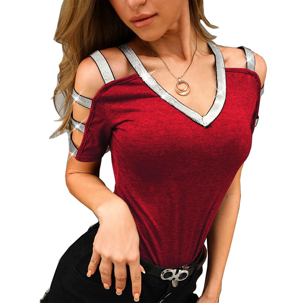 ladder cutout sleeve top
