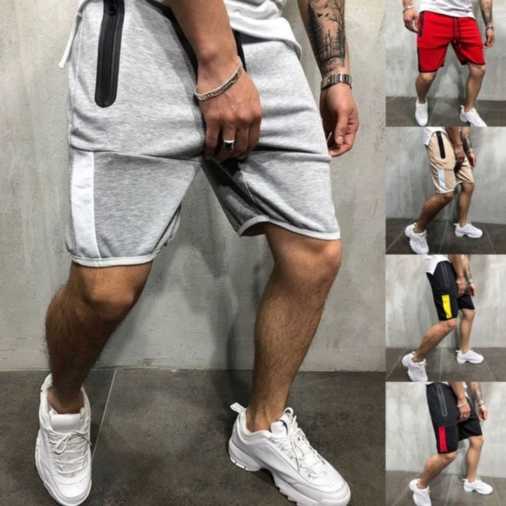 mens athletic shorts with zipper pockets