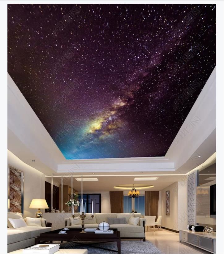 3d Zenith Mural Custom Photo Ceiling Wallpaper Hd Dream Night Starry Living Room Zenith Ceiling Background Mural Interior Decoration Images Wallpaper