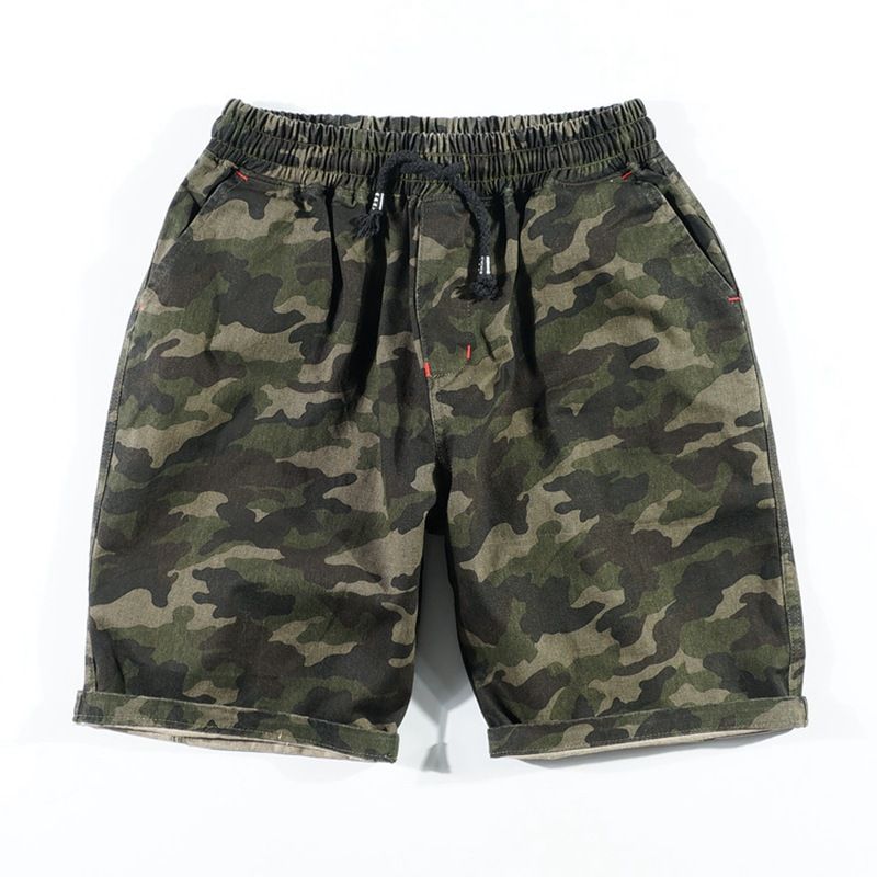 Camo elastic waist shorts Clearance