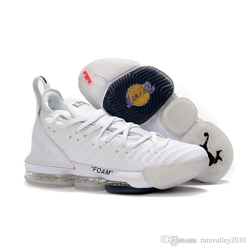 white lebron 16s